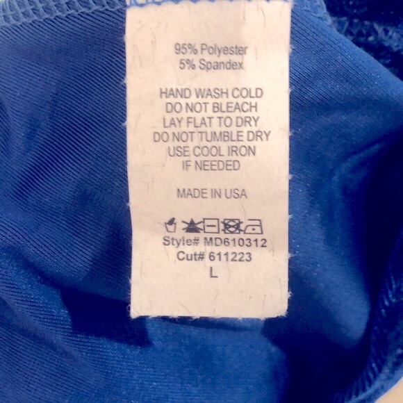 NWOT [Anthropologie] Royal Blue Velvety Spaghetti Strap Dress w/ Lace Size L - Picture 5 of 5